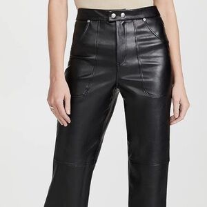 BLANKNYC The Baxter Ribcage Straight Leg Vegan Leather Pants
Black Size 26